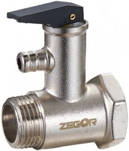 Клапан для водонагрев. с курком   1/2"  ВР-НР (8 бар) ZEGOR QS-3401 