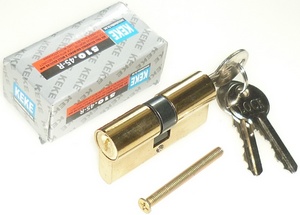 Сердцевина замка AL 60мм 3кл кл-кл, золото