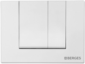Кнопка BERGES для инсталляции NOVUM S1 белая   040041